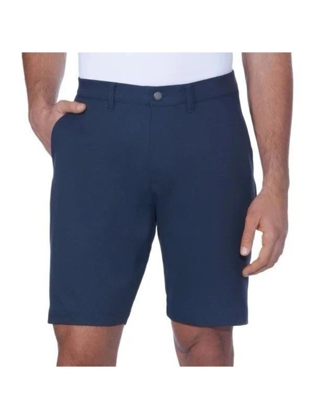Kirkland Signature Men's 32 Navy Blue Comfort Waistband Shorts UPF 50 K1344